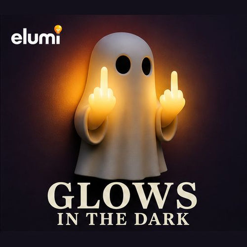 Halloween Ghost Middle Finger Glow Night Light