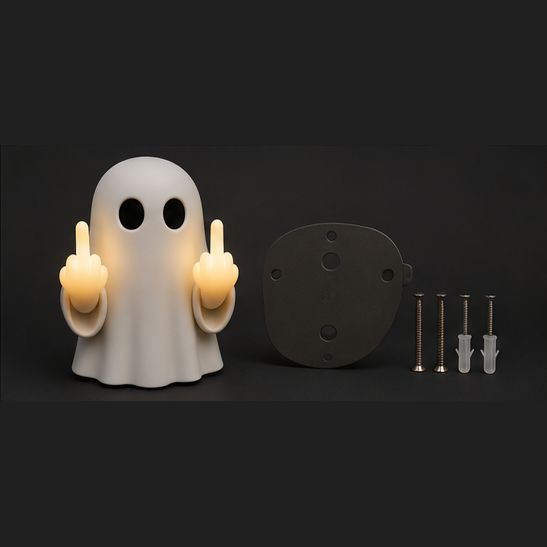 Halloween Ghost Middle Finger Glow Night Light